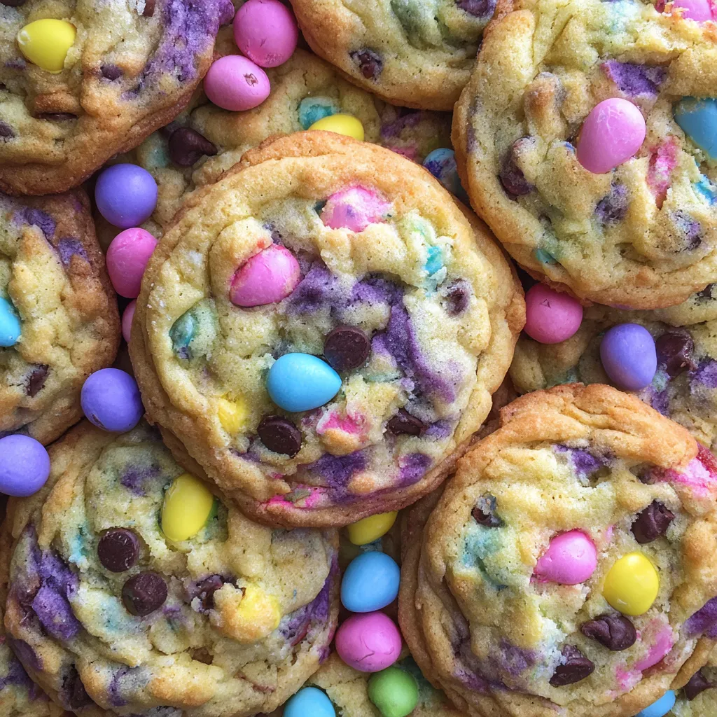 Spring themed chocolate chip cookies