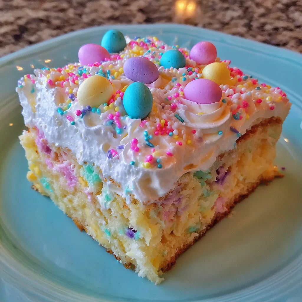 Spring pastel cake with coconut