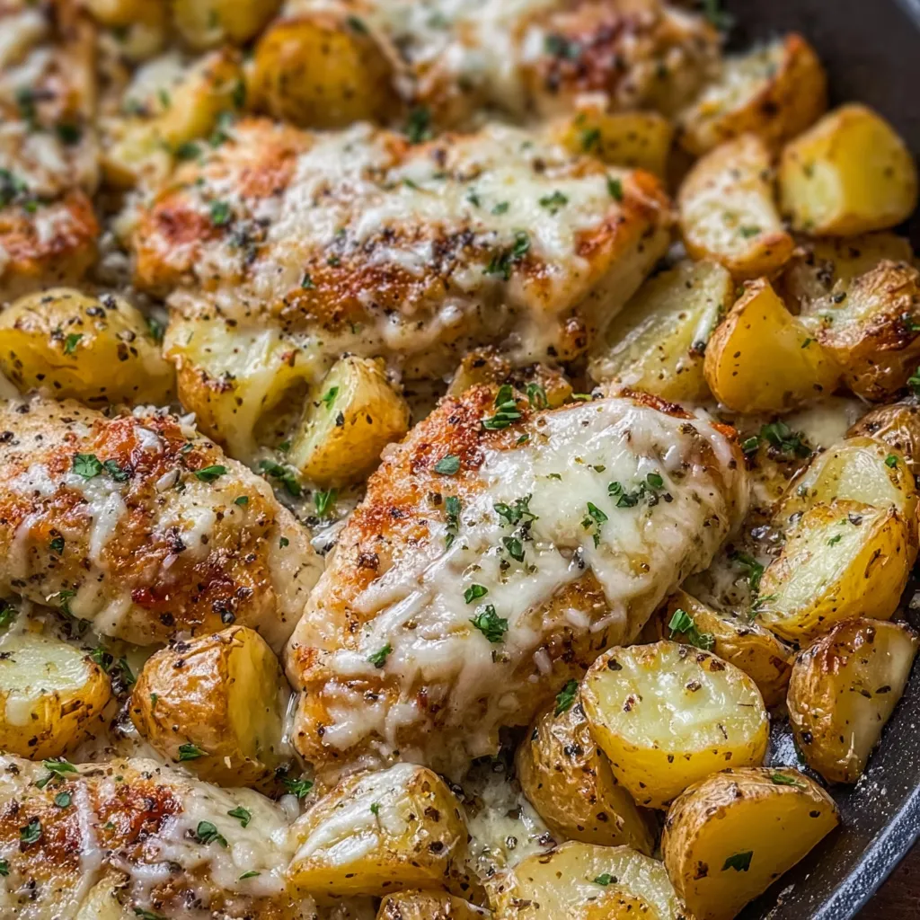 Oven baked chicken with parmesan and herbs