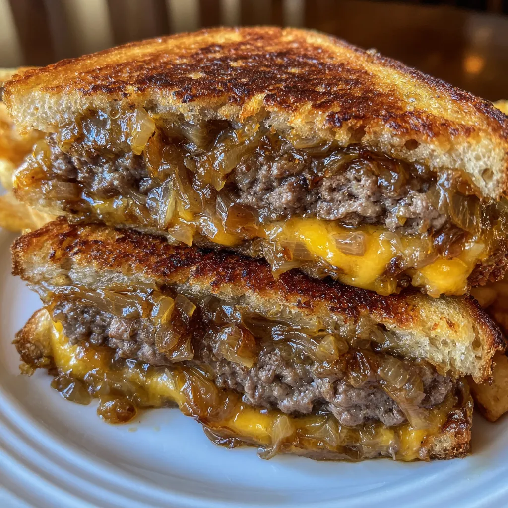 Grilled cheese patty melt