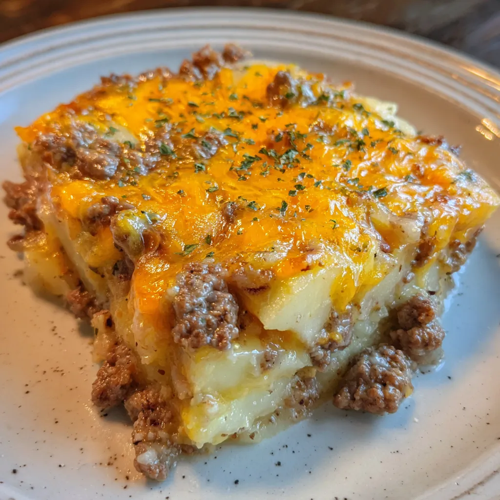 Hamburger potato casserole