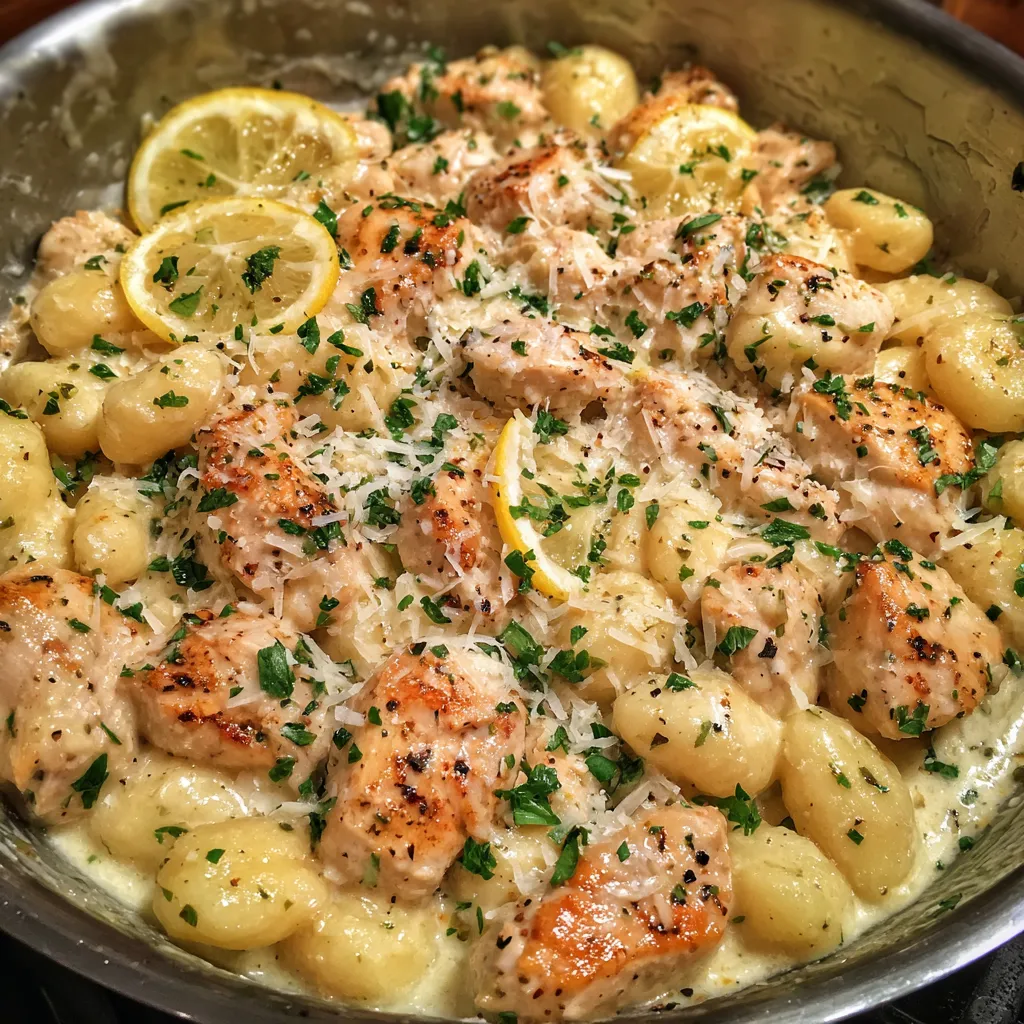 One pot chicken gnocchi