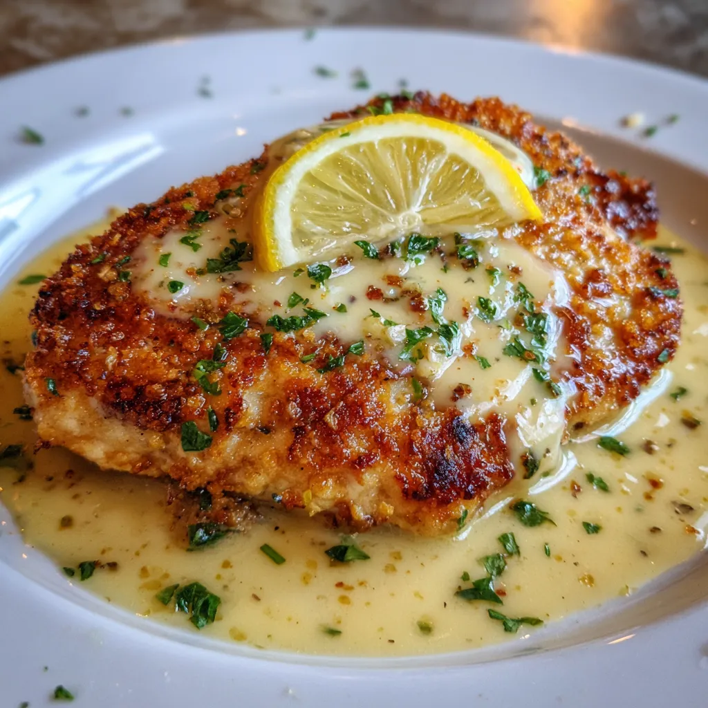 Lemon pecorino crusted chicken