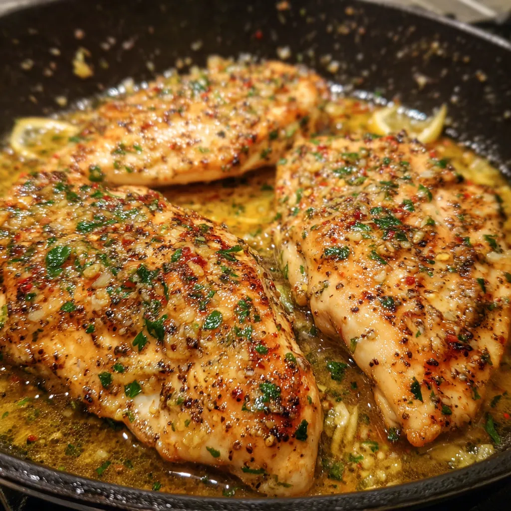 Garlic butter lemon pepper chicken