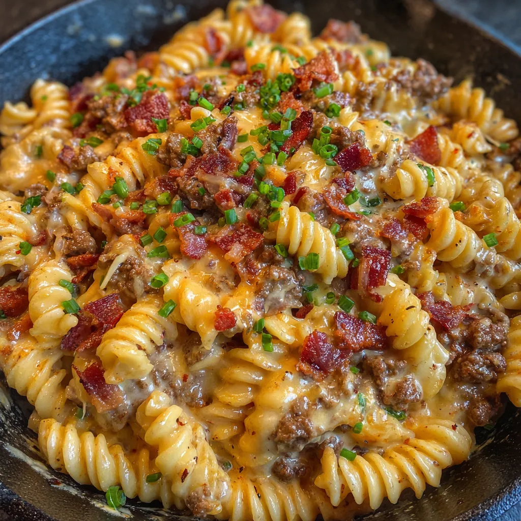 Bowl of loaded pasta