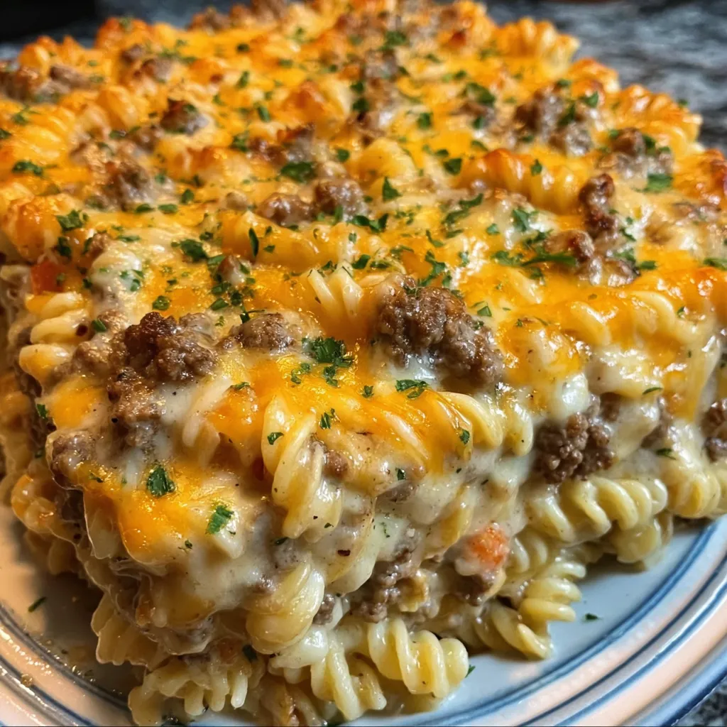 Serving of budget casserole