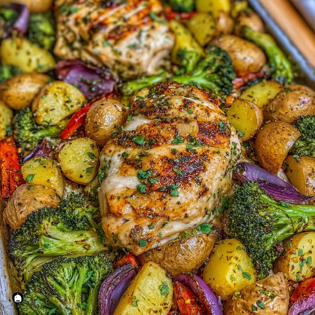 Sheet pan garlic butter chicken