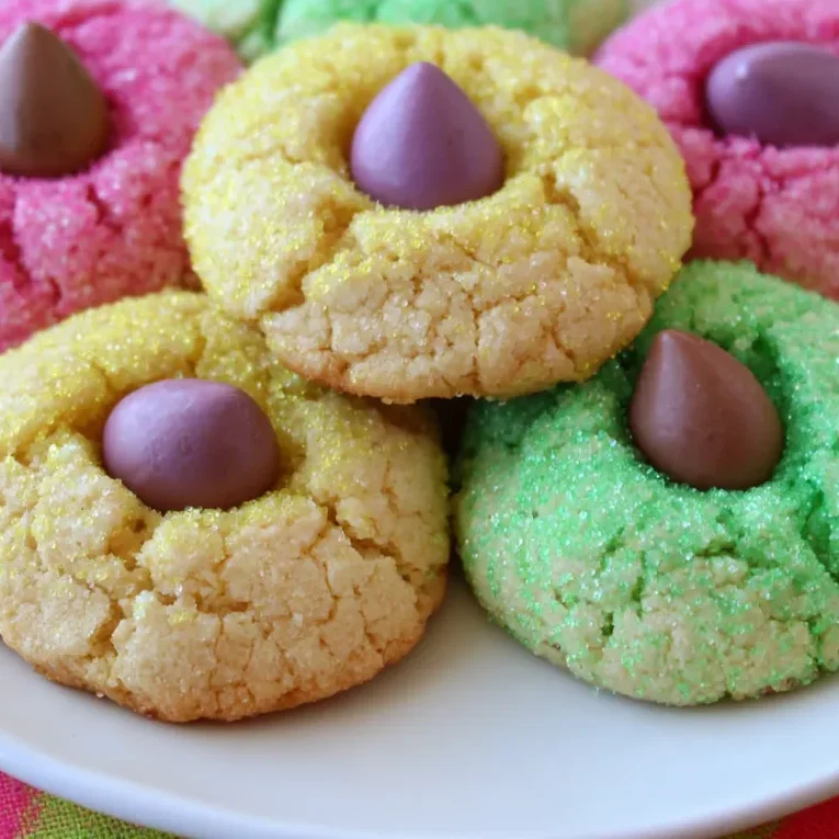Candy blossom cookies