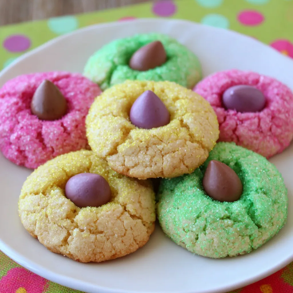 Candy blossom cookies