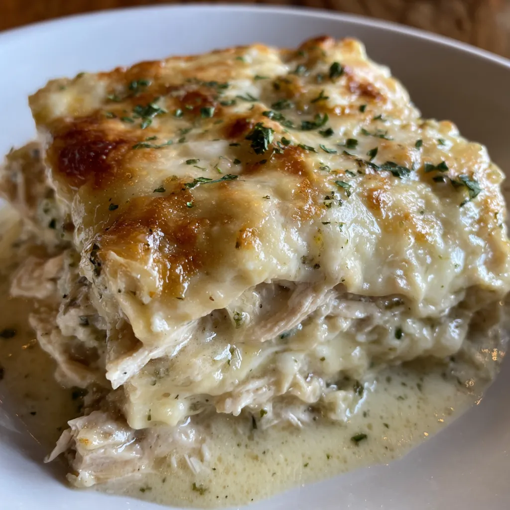 Chicken enchilada casserole white sauce