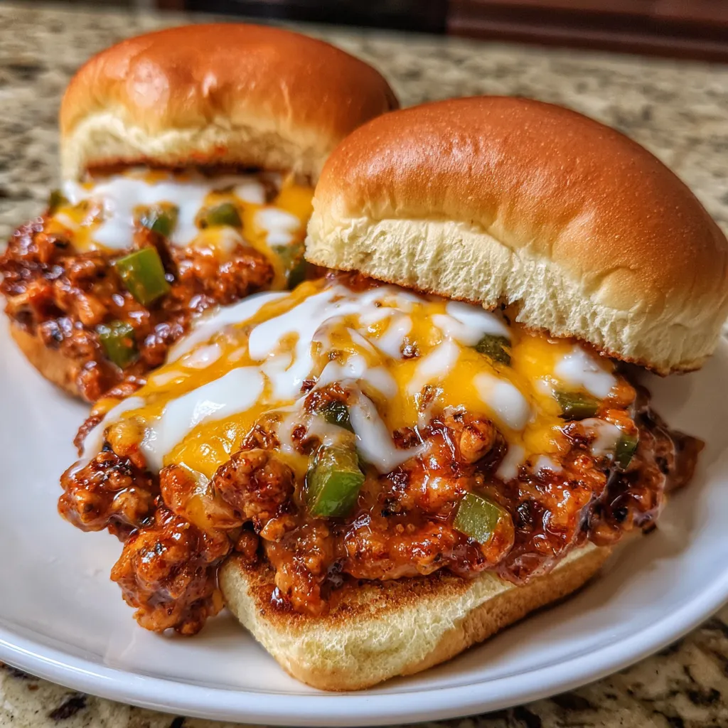 Ground chicken Cajun sandwich
