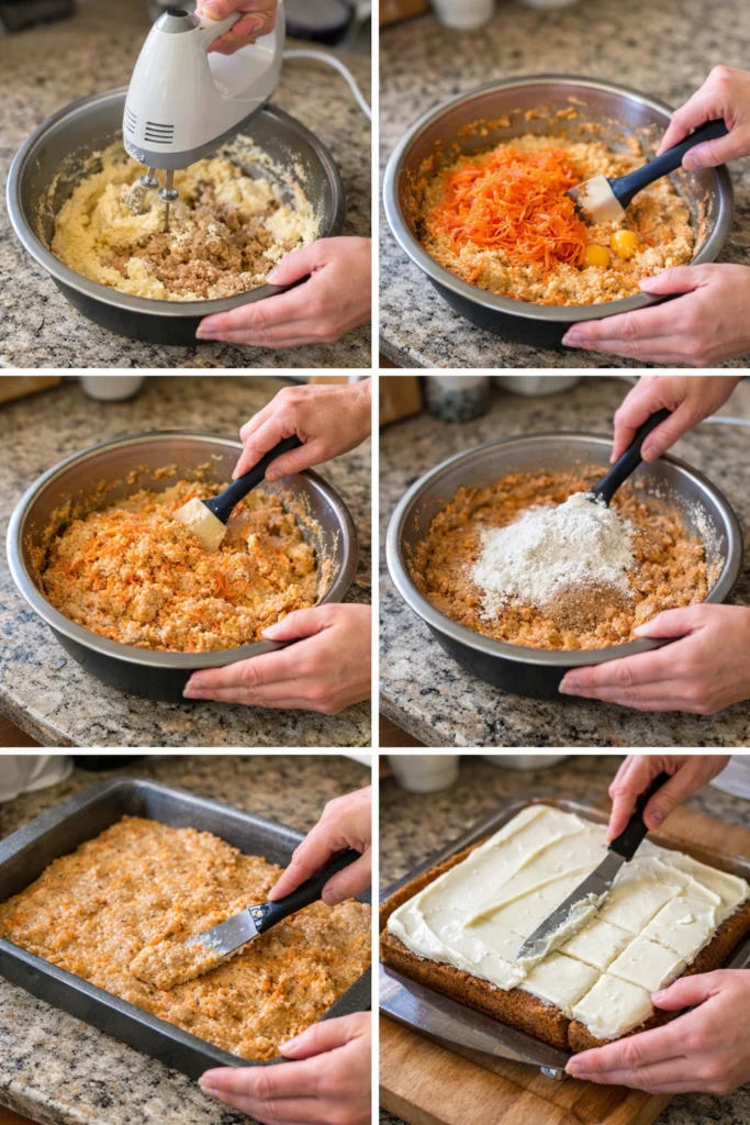 Carrot Cake Cream Cheese Bars