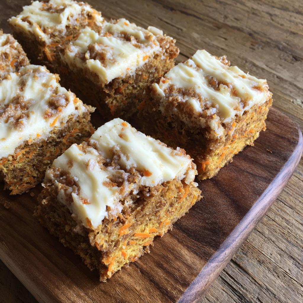 Carrot Cake Cream Cheese Bars