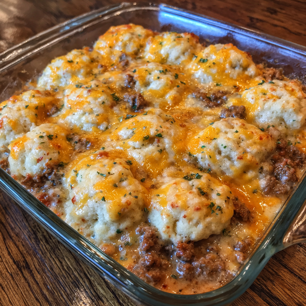 Cheddar Bay Beef Cobbler