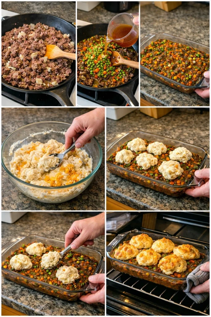 Cheddar Bay Beef Cobbler