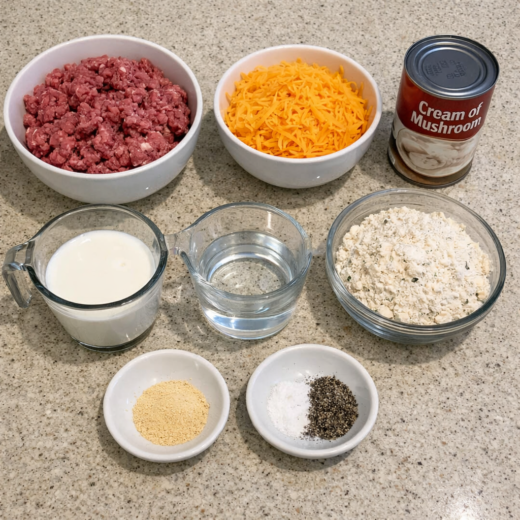 Cheddar Bay Hamburger Casserole