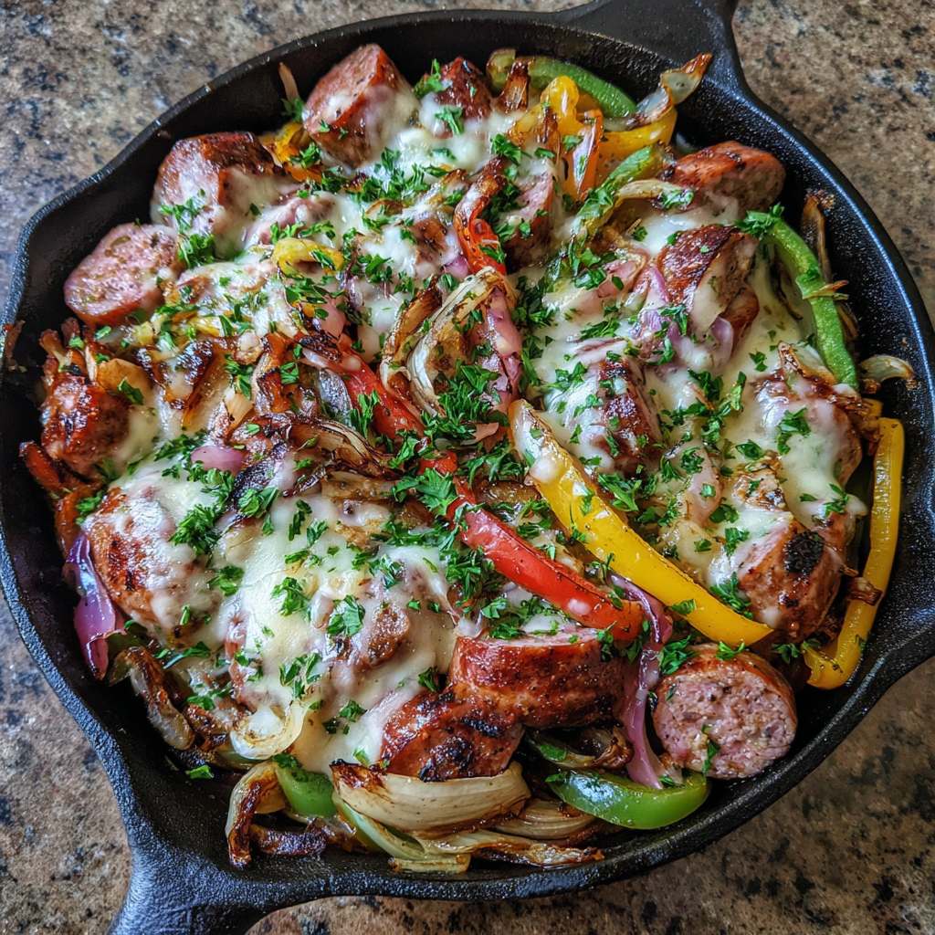 Cheddar Bratwurst Dinner