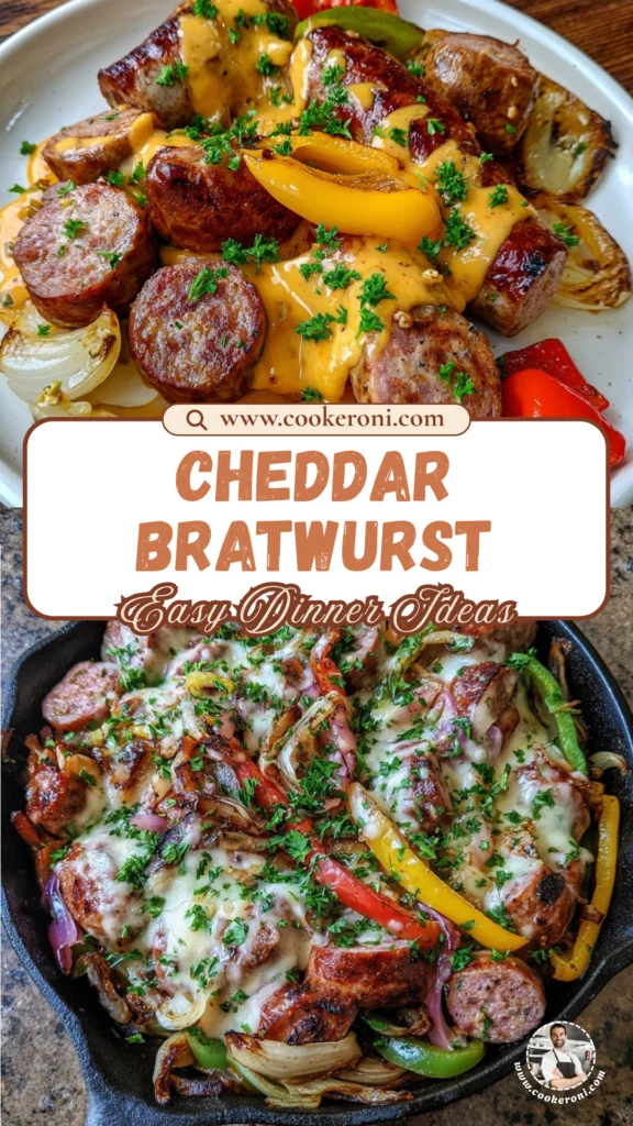 Cheddar Bratwurst Dinner