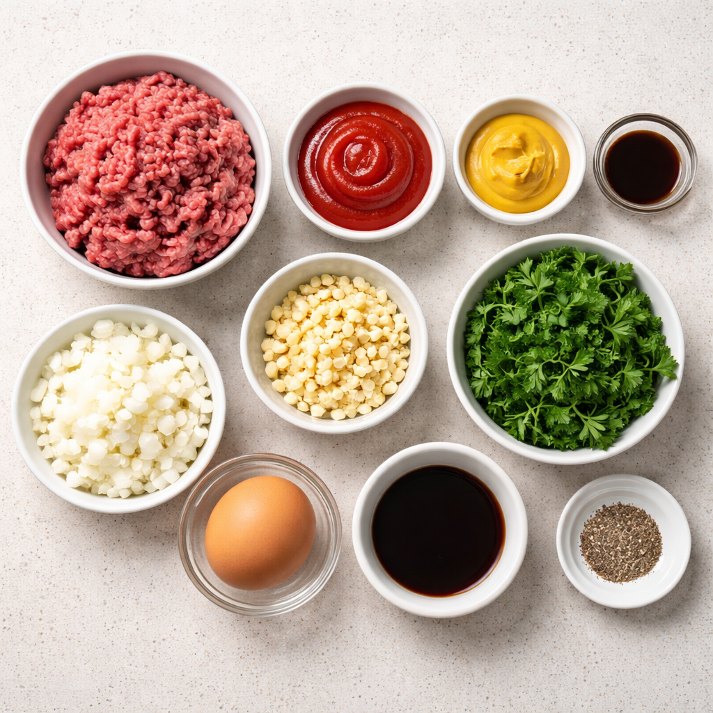 Cheesy Stuffed Beef Meatloaf Bites