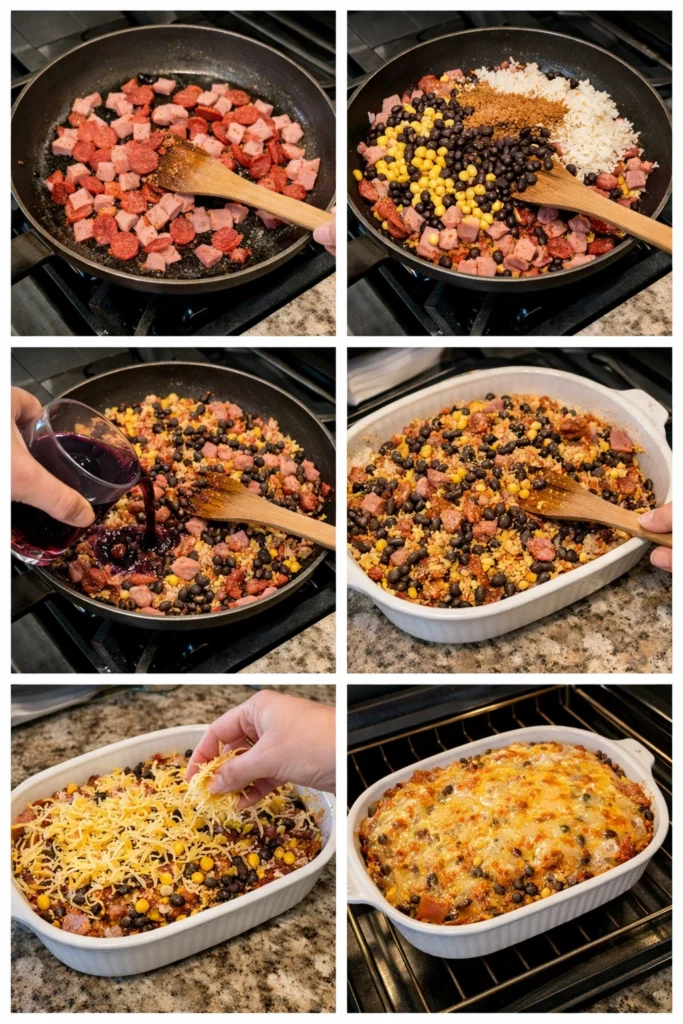 Cheesy Taco Rice Casserole