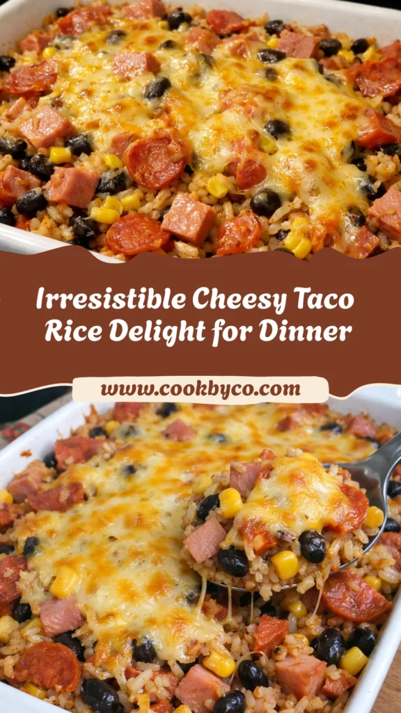 Cheesy Taco Rice Casserole