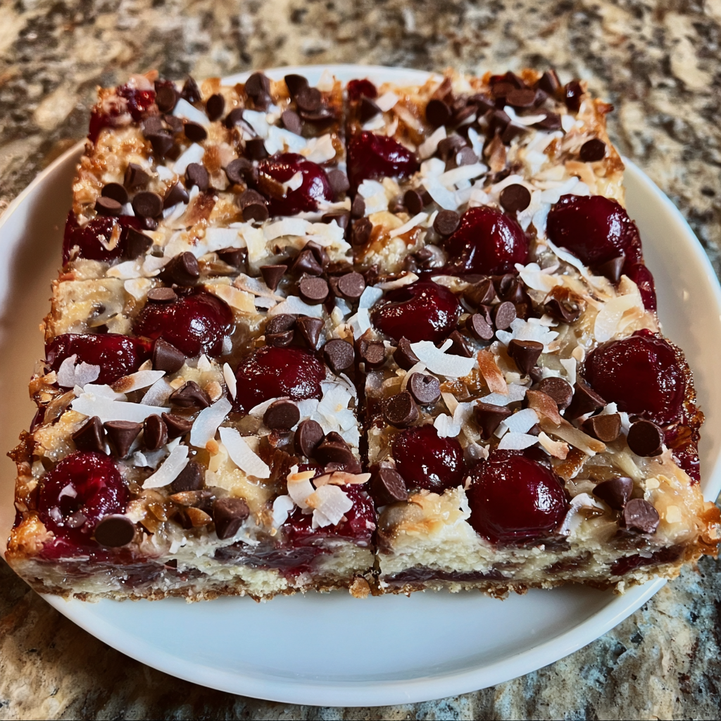 Cherry Coconut Magic Bars
