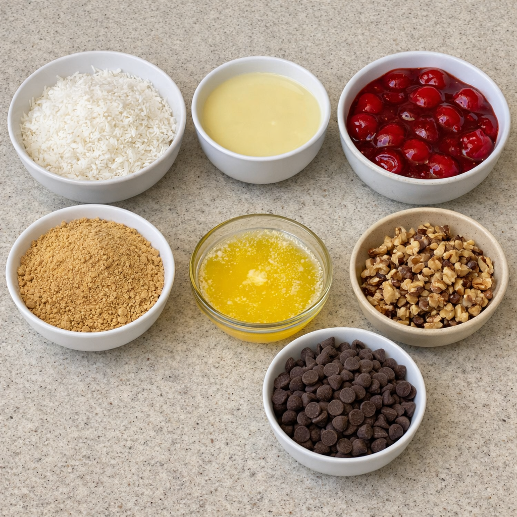 Cherry Coconut Magic Bars