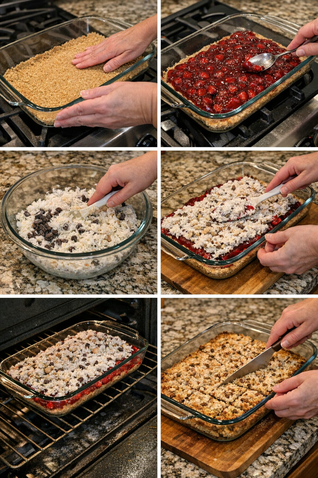 Cherry Coconut Magic Bars