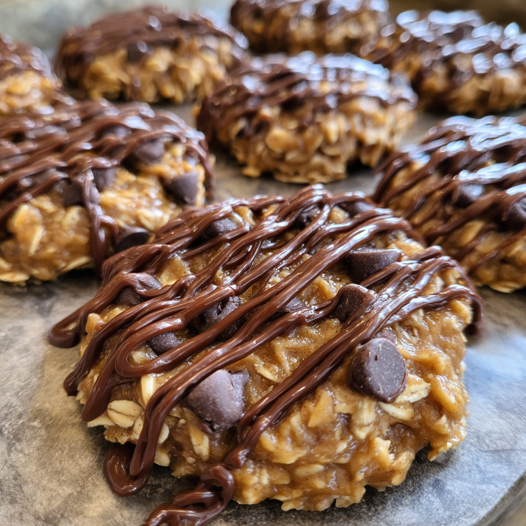 Chewy No-Bake Peanut Butter Oatmeal Cookies