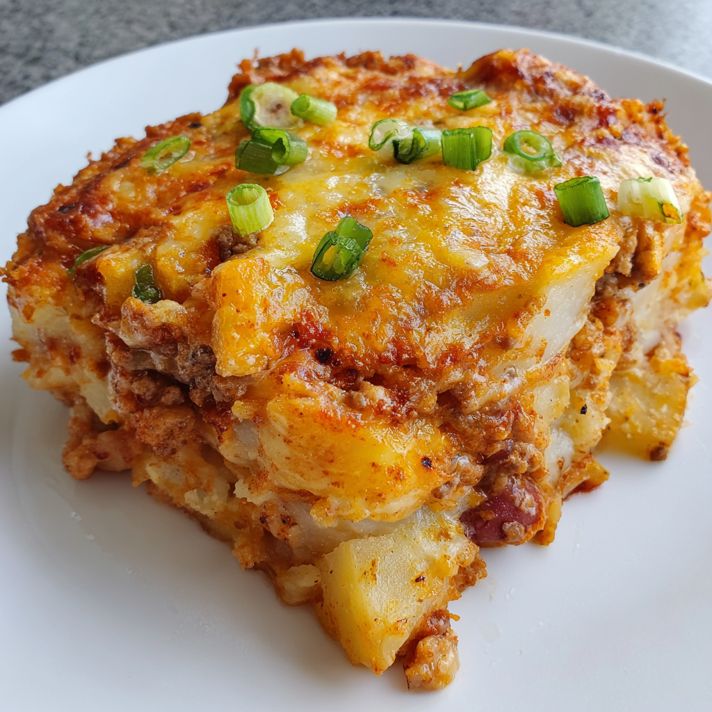 Chili Cheese Potato Bake