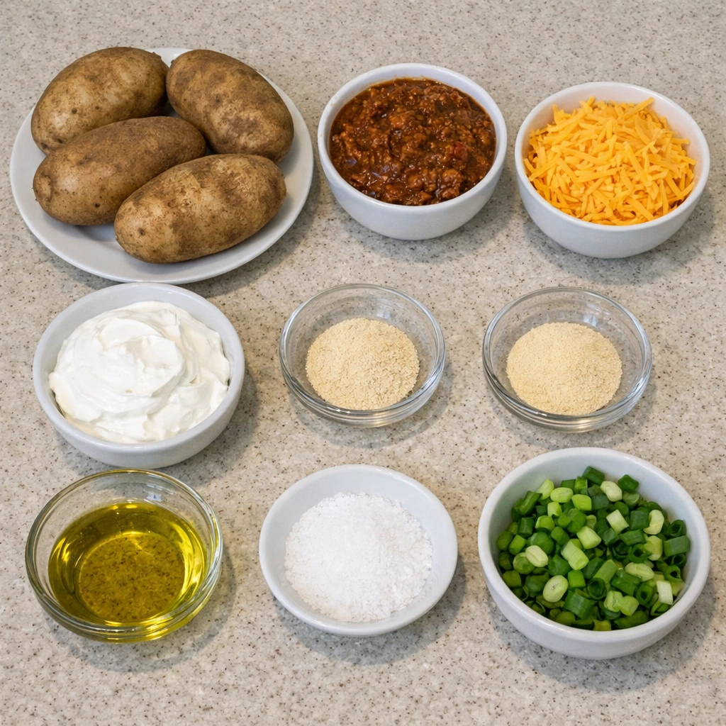 Chili Cheese Potato Bake