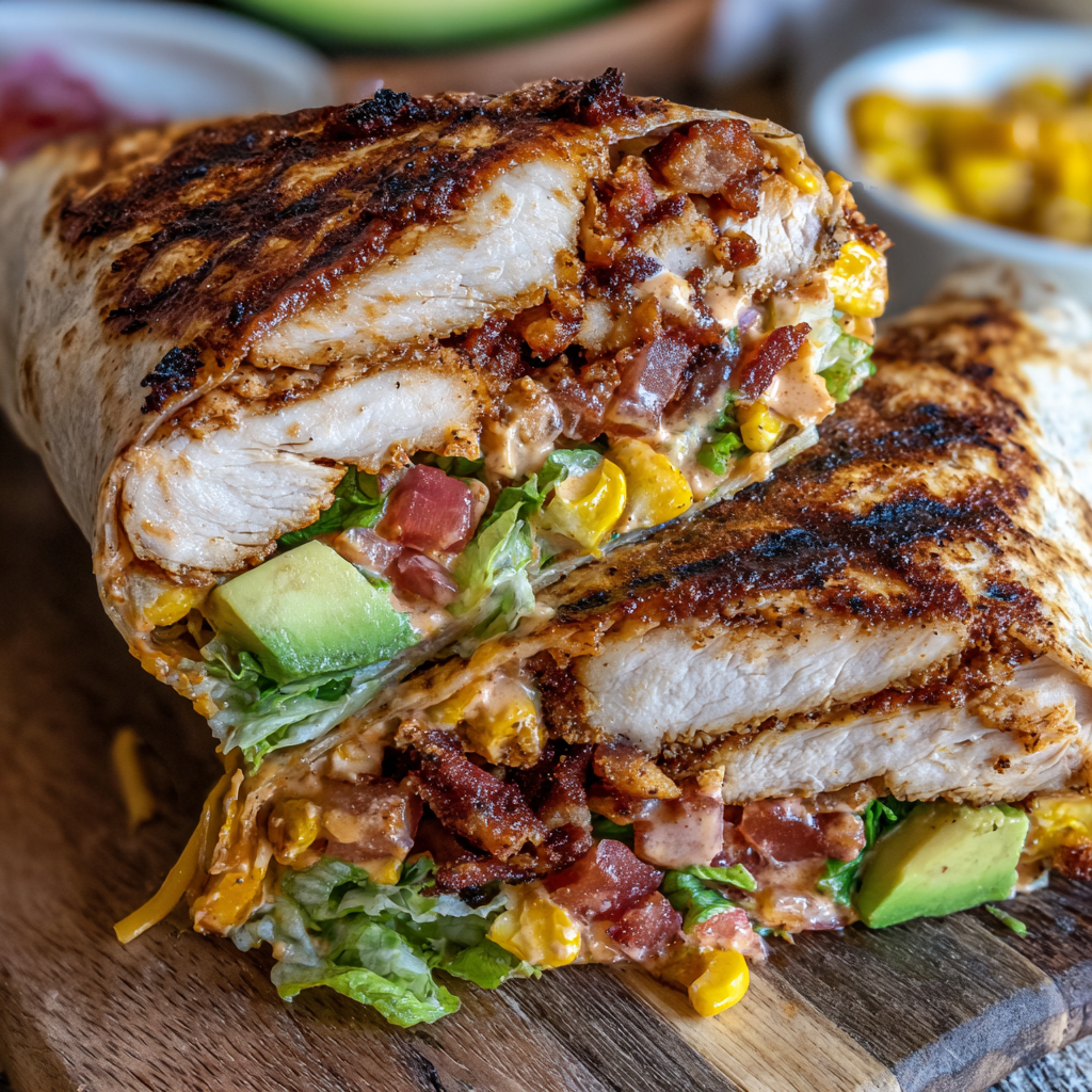 Chipotle Ranch Grilled Chicken Burrito