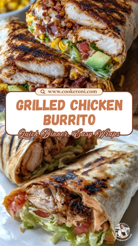 Chipotle Ranch Grilled Chicken Burrito