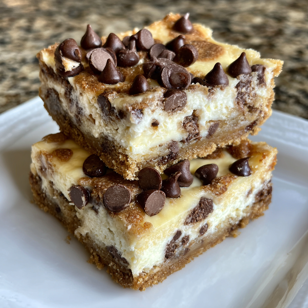 Chocolate Chip Cheesecake Bars