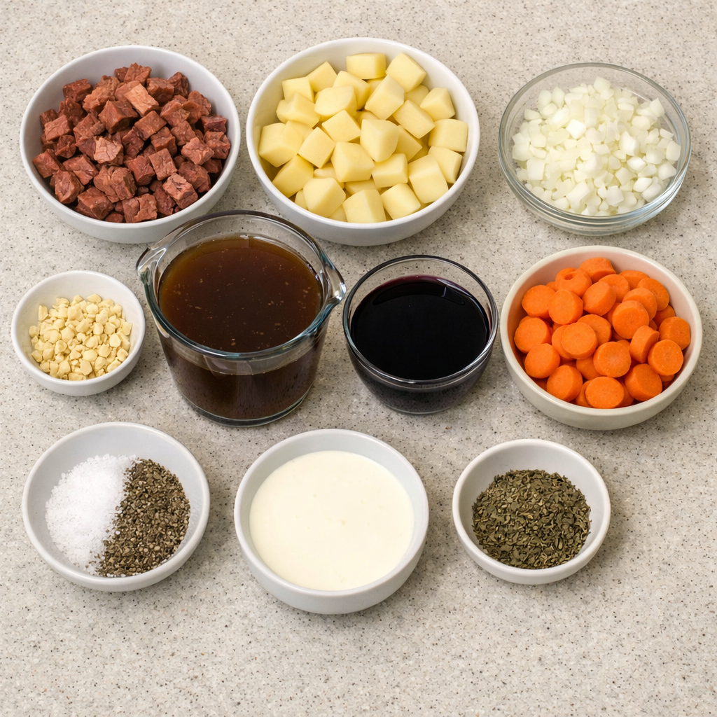 Classic Crockpot Smoked Beef Potato Soup