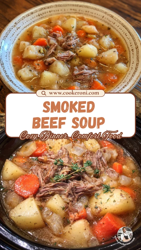 Classic Crockpot Smoked Beef Potato Soup