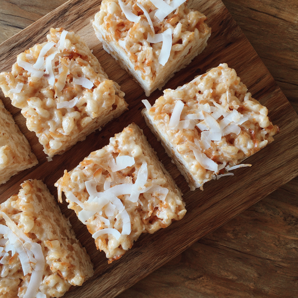 Coconut Lover's Rice Krispy Treats