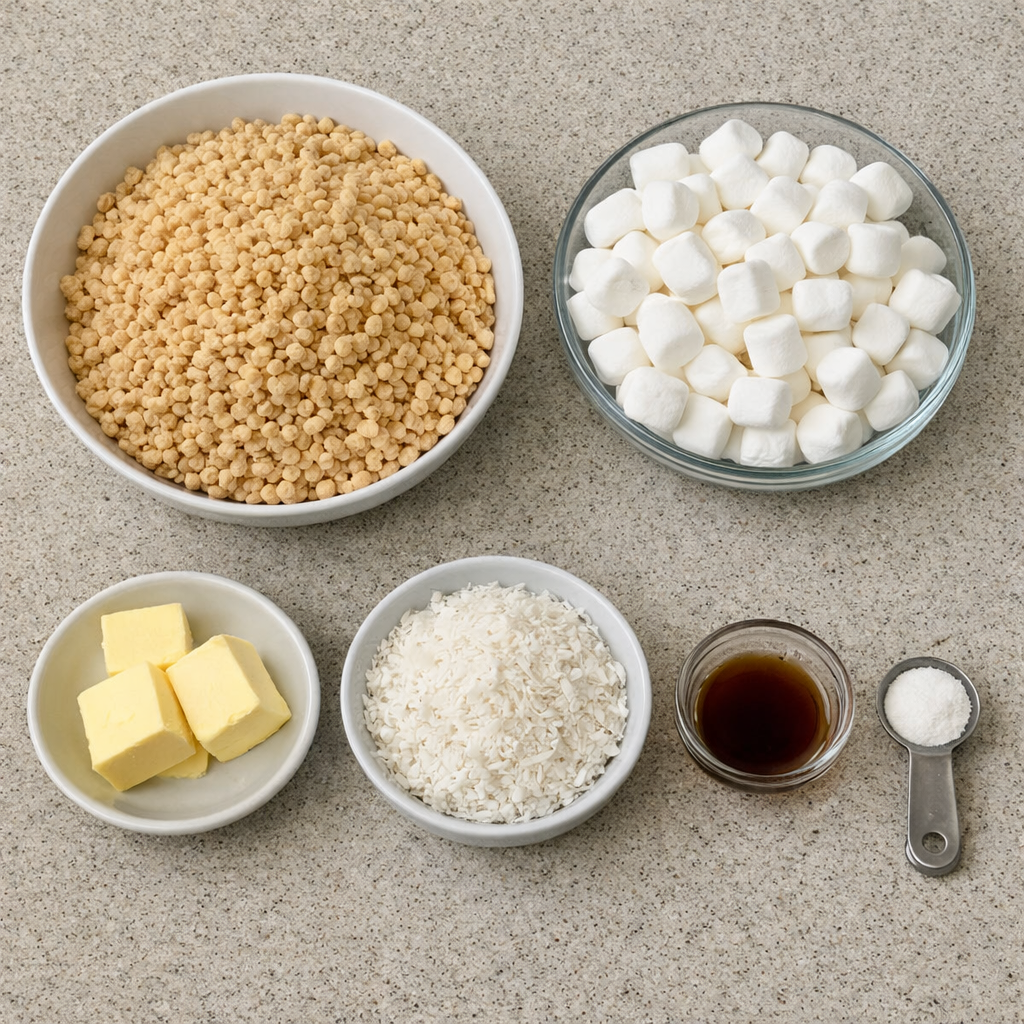 Coconut Lover's Rice Krispy Treats