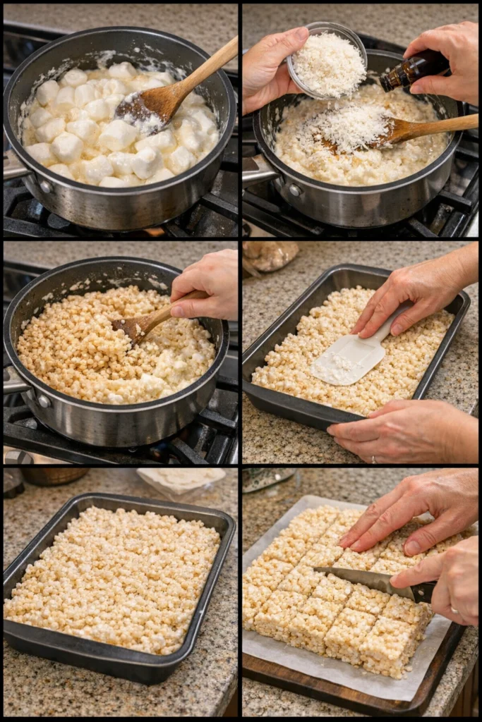 Coconut Lover's Rice Krispy Treats