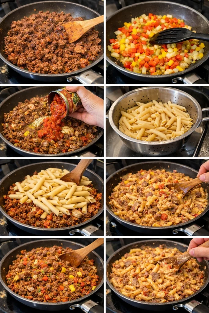 Creamy Rotel Pasta Fiesta