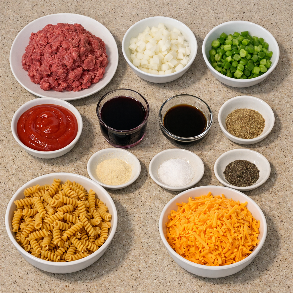 Crockpot Ground Beef Sloppy Joe Pasta