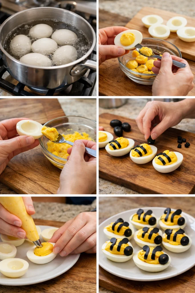 Deviled Bee Eggs