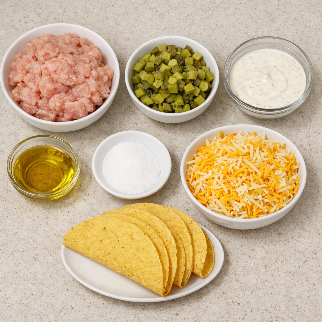 Dill Pickle Ranch Smash Chicken Tacos