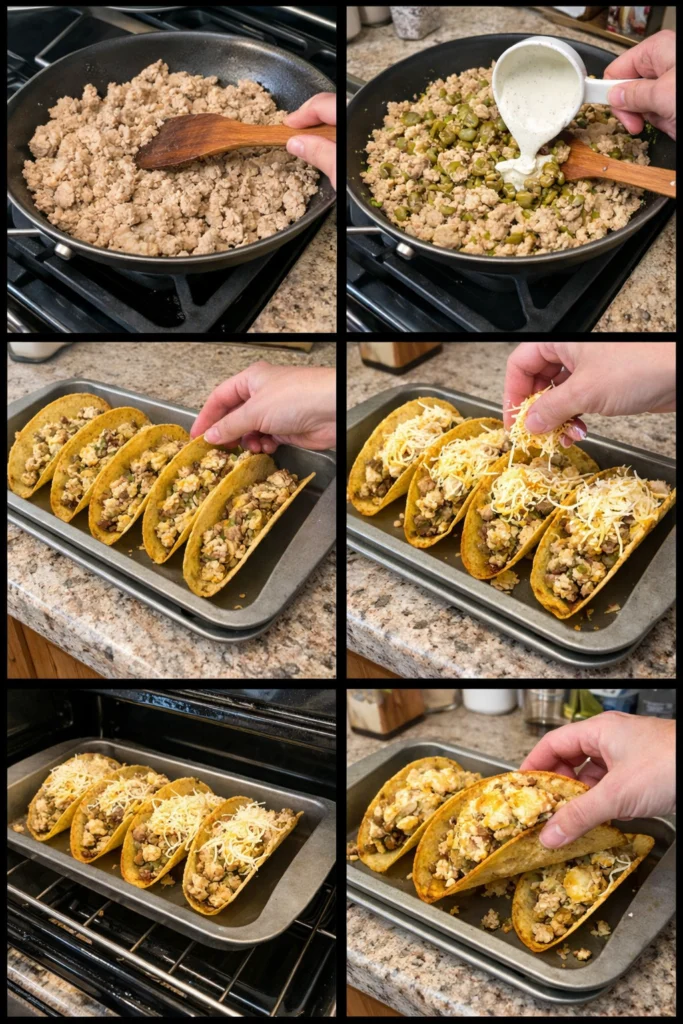 Dill Pickle Ranch Smash Chicken Tacos