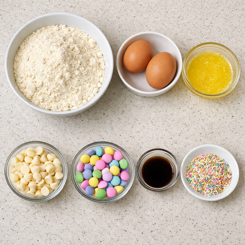 Easter Cake Mix Cookie Bars