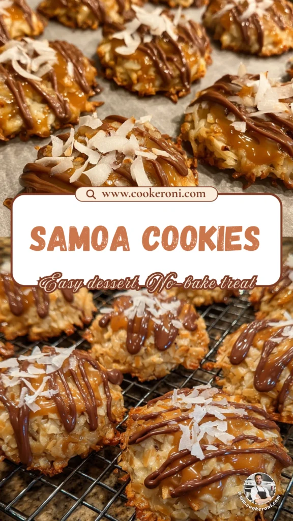 Easy No-Bake Samoa Cookies