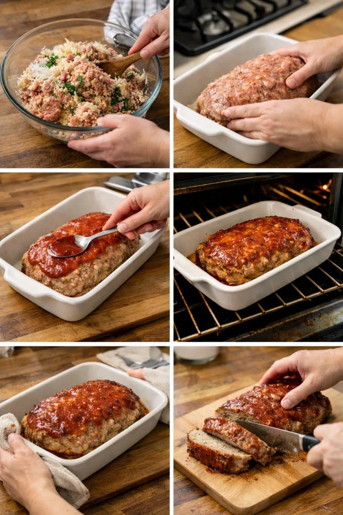 Garlic Parmesan Turkey Meatloaf