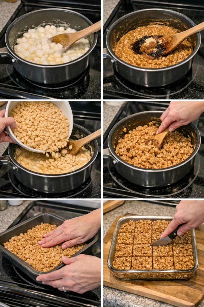 Gingerbread Rice Krispie Treats