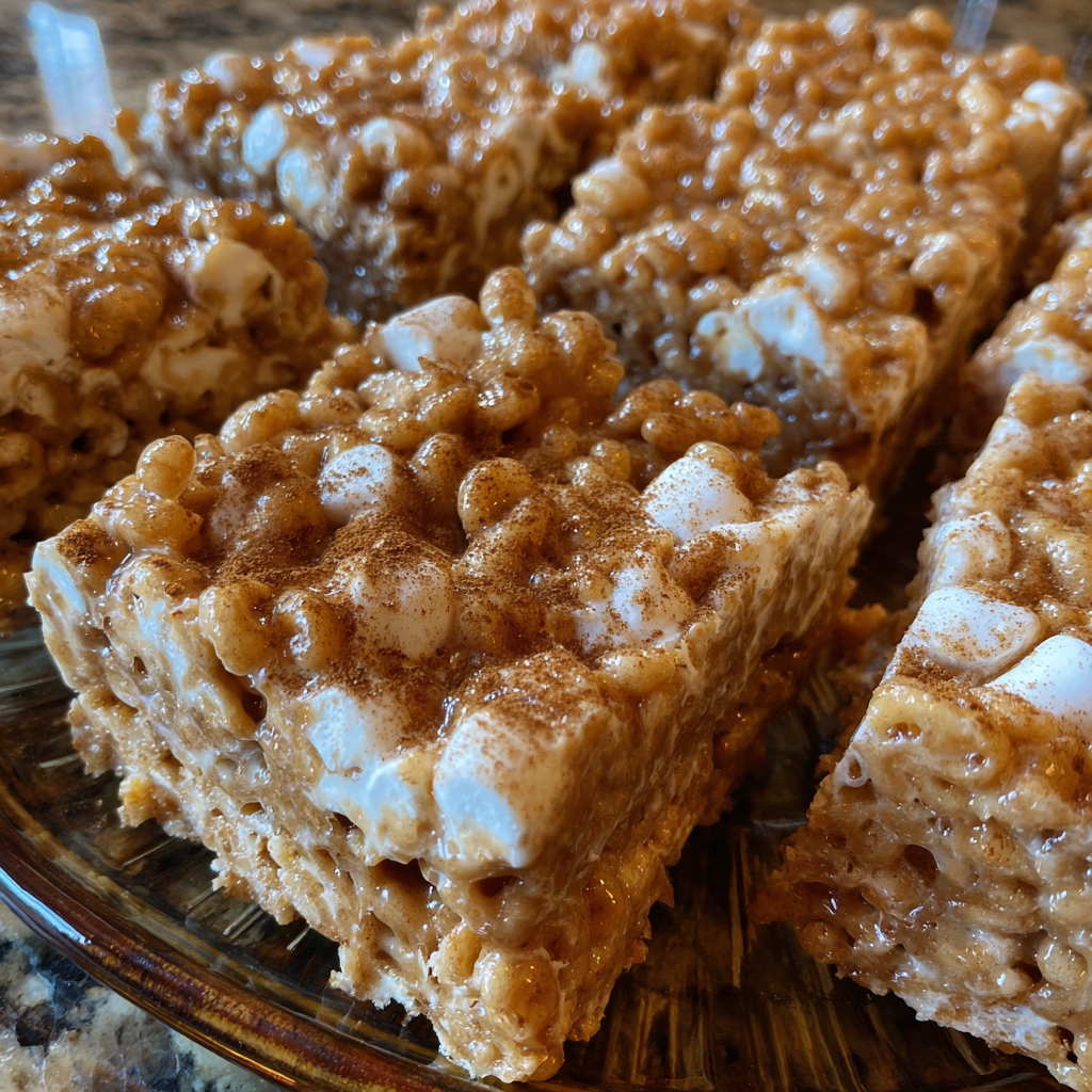 Gingerbread Rice Krispie Treats