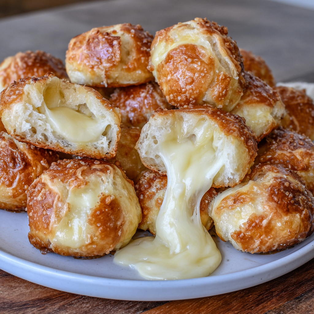 Gooey Cheesy Pretzel Bites